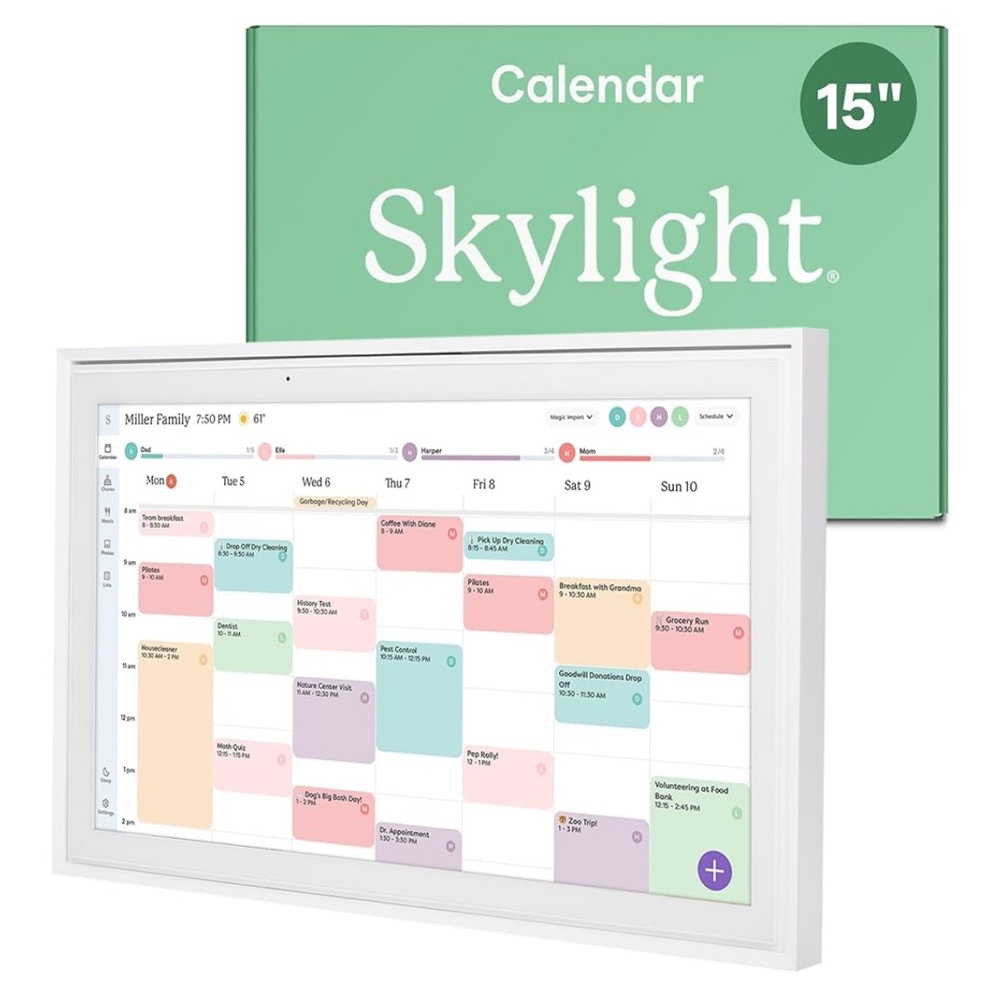 Skylight 15” Digital Wall Calendar